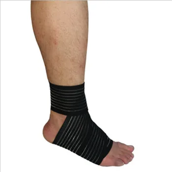 Sport Enkel Ondersteuning Basketbal Bescherming Bandage Gewikkeld Veiligheid Gym Running Ankle Brace Protector Verstelbare Guard Protector
