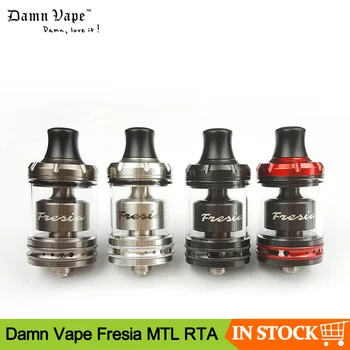 

Original Damn Vape Fresia MTL RTA Tank 22mm 2ml 3.5ml Glass tube AFC system restrictive lung Vape RTA Atomizer For 510 Thread