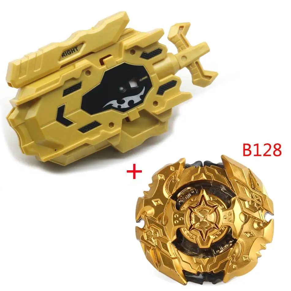 Горячее тиснение золотом все модели кувшин Beyblade Burst игрушка с 2-проводной пусковое устройство Baybladel вращающиеся лезвия высокого игрушка с техническими характеристиками - Цвет: B128