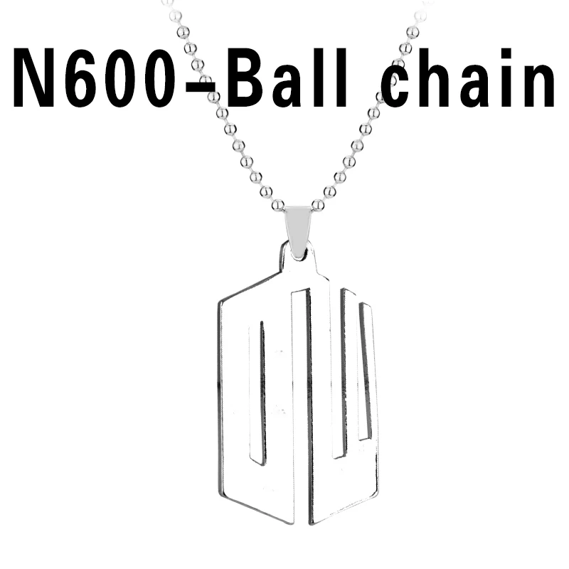 Necklace-N600-B Доктор Кто брелок ТАРДИС брелок Мода ТВ сериал chaviro автомобильные брелки для женщин ювелирные изделия фильм, держатель для ключей для лучших друзей подарок - Цвет: Necklace-N600-B