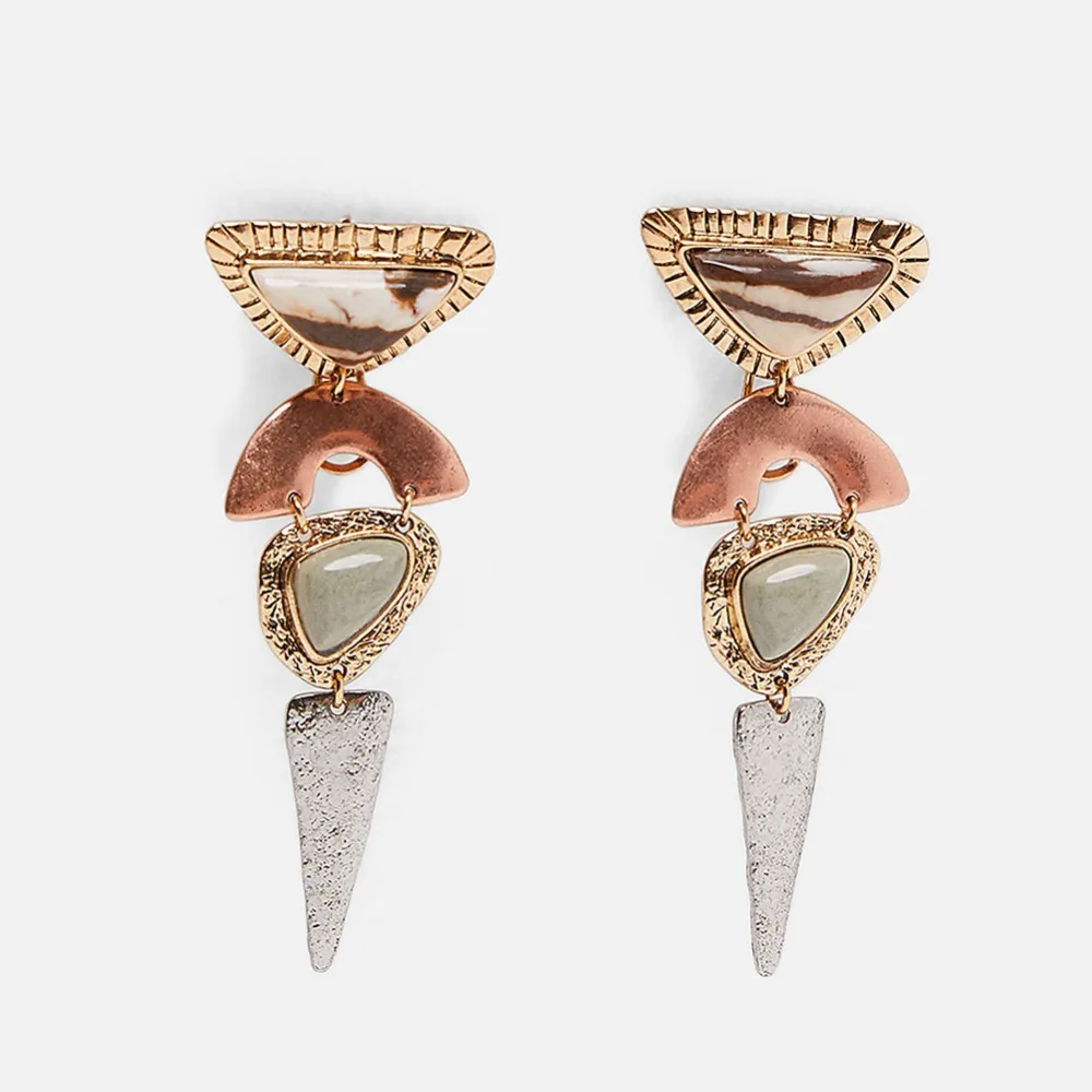 Flatfoosie, Роскошные Разноцветные серьги-капли с кристаллами для женщин, геометрические круглые серьги с имитацией жемчуга, модные ювелирные изделия - Окраска металла: 4391