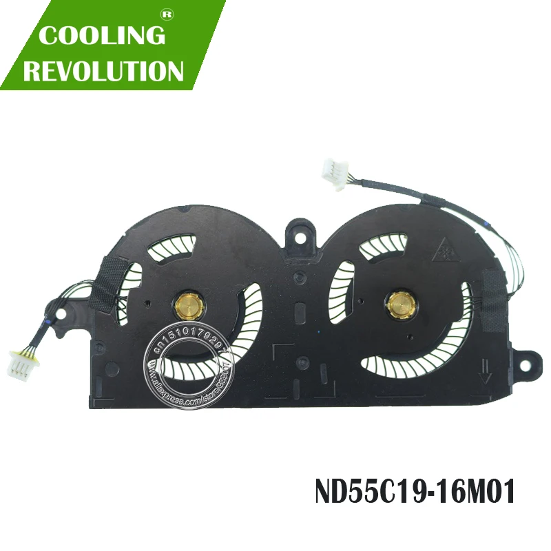 4pin para Dell Laptop Cooling Dc05v 0.40a-16m01 13 Xps 9370 0980wh 980wh Cn-0980wh Cpu Fan Nd55c19