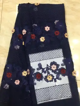 

best quality Sat-9.4215 embroidered African Tulle Lace Fabric African French Lace Fabric with embroidery
