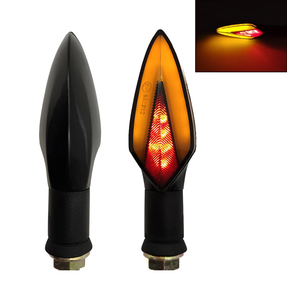 

For Kawasaki Ninja ER6F ER6N 250 300R 300 250R LED Motorcycle Turn Signals Light Tail Lights Motor Accessories Yellow Red Lamp