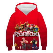 

New Spring Children Anime Hoodie Classic Game Robloxing Boy Hoodies Girl Sweaters 3D Printed Children Pullover Casual Sweatshirt
