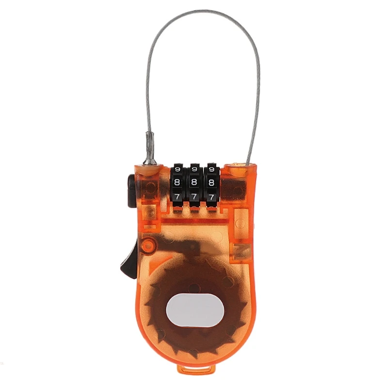 

Retractable Bike Code Locks Combination Cable Luggage Security Password Padlocks suit for camping
