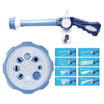 

Multi-function Sprinkler 8 In 1 Garden Hose Nozzle Water Soap Dispenser Pump Spray Tool Car Washer Cleaning