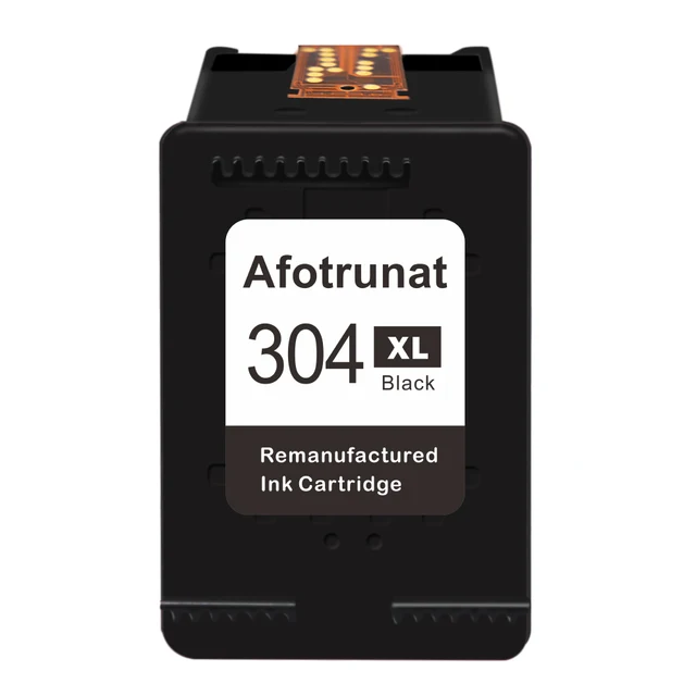 Afotrunat Compatible ink cartridge for HP 304 304XL HP DeskJet 2620 2625 2630 2635 3700 3720 3730 3735 3755 Envy 5010 5010 5020 5055 304 BK
