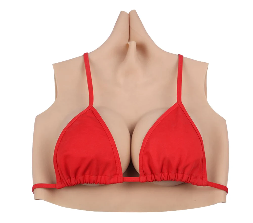 eyung 2019 M-B cups breast forms for crossdressing man male to female with Silk filling Real nipple soft touch silicone breast (6)