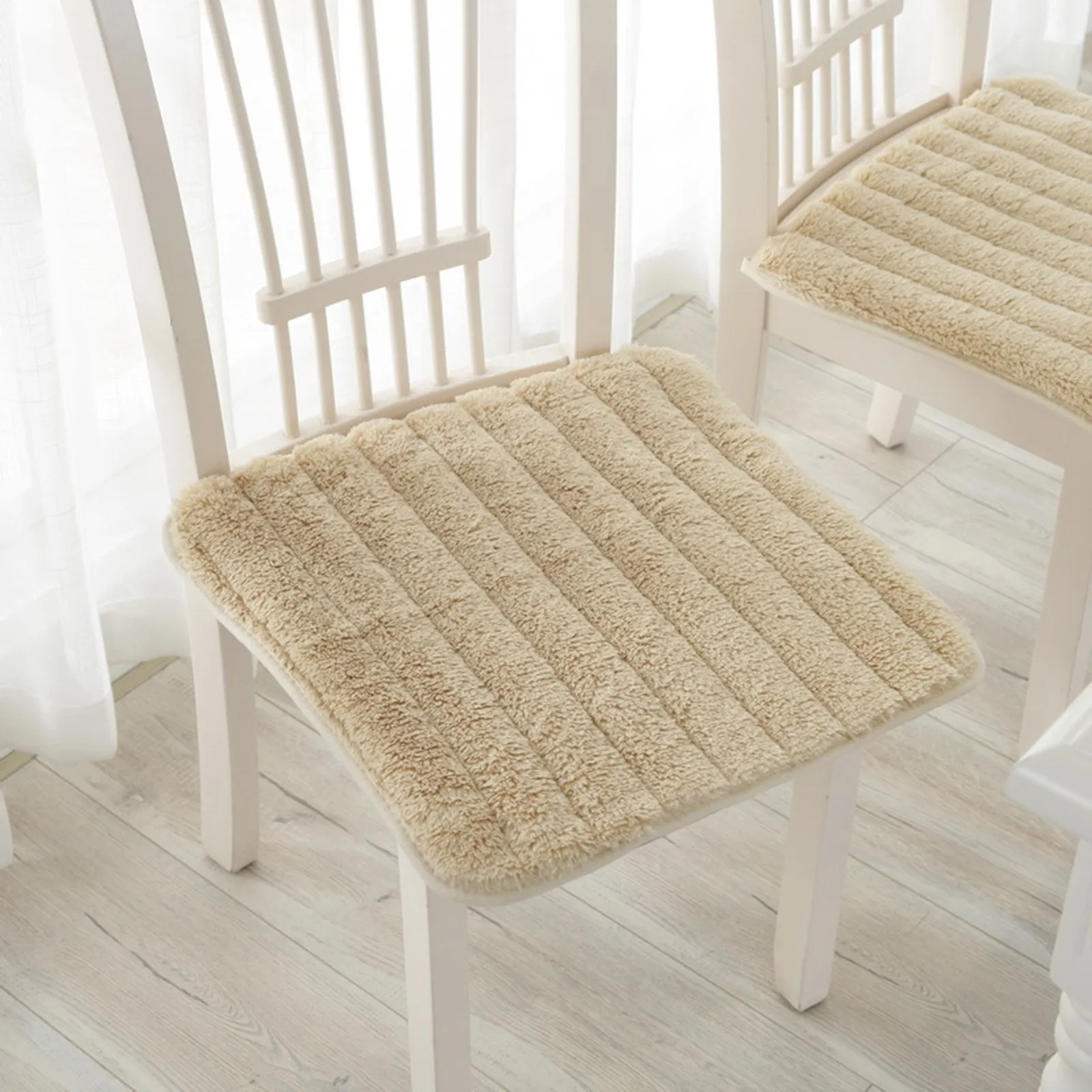 Office Chair Cushion Butt Thin Soft Plush Seat Cushions Non-Slip Comfortable Chairs Decorative Pad | Дом и сад