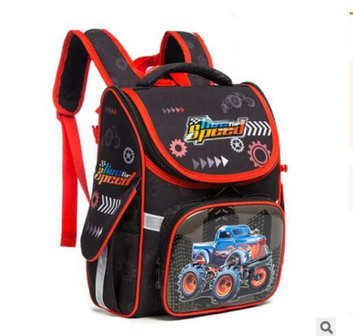 Русский детский школьный рюкзак, ортопедический школьный рюкзак для девочек, школьный рюкзак для начальной школы, Детский рюкзак через плечо - Цвет: refer to photo
