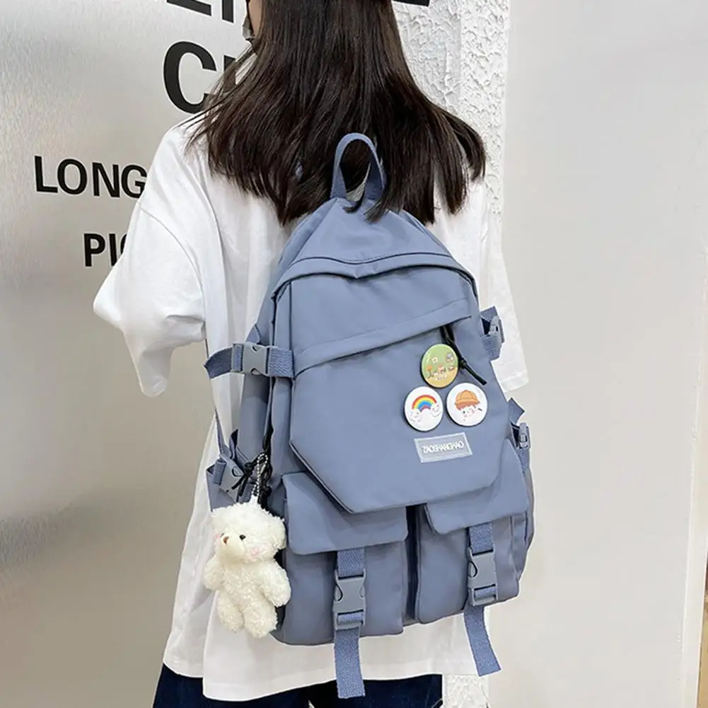 Women's Backpacks Large Capacity School Bags for Teens Korean Harajuku Female School Backpack Woman Multi-pockets