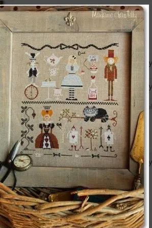 cs-3057 Cross Stitch Kit Alice in Wonderland Fairyland Fairy Tale Girl Cat