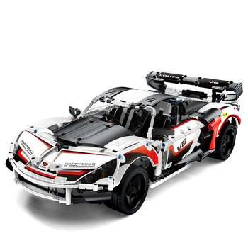 

1521Pcs Static Version 1:8 Racing Sports Car DIY Building Block MOC Small Particle Model For Children Kids Educational Toys Gift