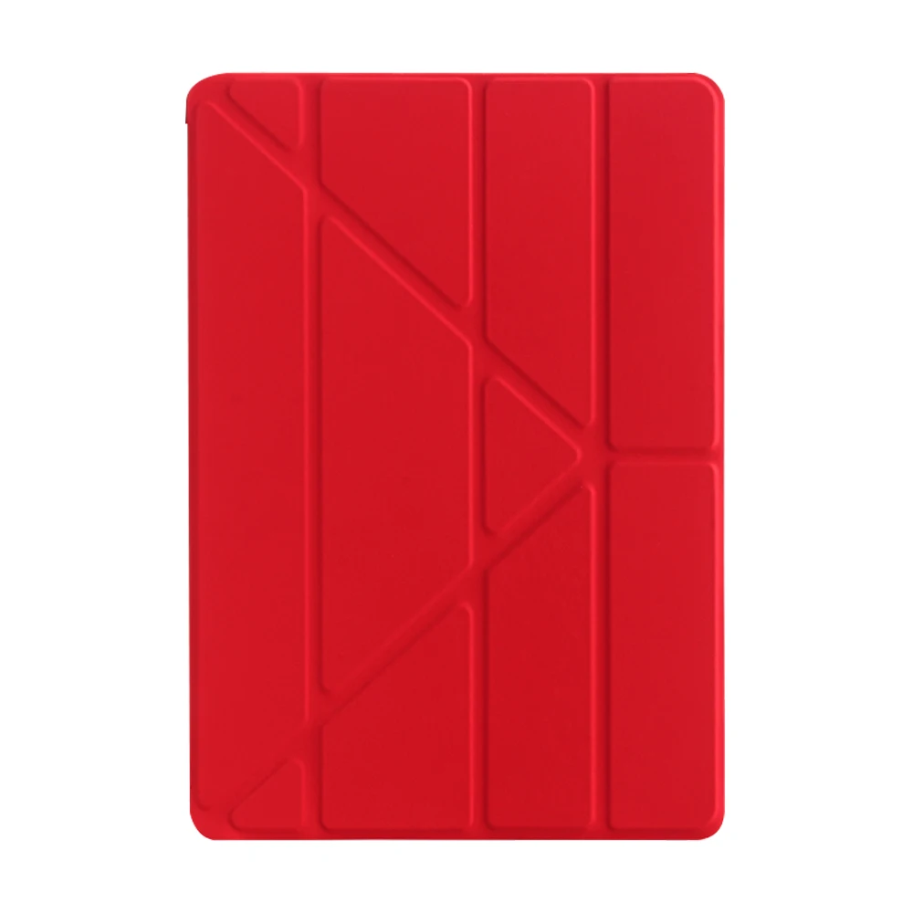 Многократный умный чехол для iPad 10,2 дюймов 7-го поколения, легкий Чехол-подставка с функцией автоматического сна/пробуждения для iPad 10,2, чехол для A2197 - Цвет: red