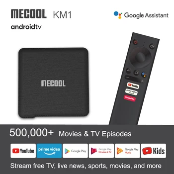 

Mecool KM1 Smart TV Box Android 9.0 2/4GB RAM 16/32/64GB ROM Amlogic S905X3 2.4G/5G WiFi 4K BT4.2 Voice Control Set Top Box