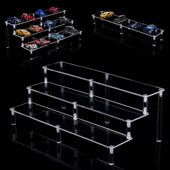 

Transparent Acrylic Counter Display Dustproof Ladder Protection Toy Doll Car Model Jewelry Show Case Home Supplies