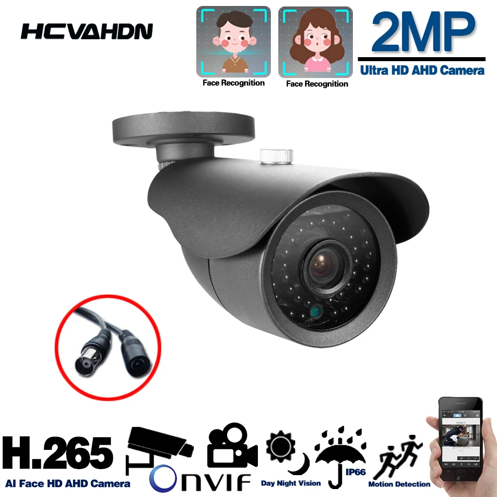 Ip-камера цилиндрическая 2 МП 1080P ночное видение | Безопасность и защита