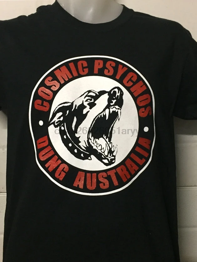 COSMIC PSYCHOS DOG SHIRT cramps stoogees L7 hymies the onya виниловая дешевая оптовая продажа tees100 % хлопок