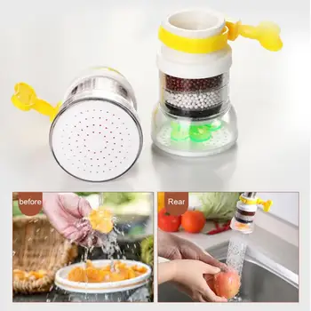 

Rotatable Flexible Faucet Head Kitchen Faucet Extender Faucet Water-saving Splash-proof Plug Shower Water Filter Sprinkler Tool