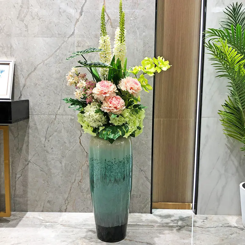 Современная Цзиндэчжэнь керамическая большая ваза напольная имитация Цветочная композиция искусство дома гостиная крыльцо мебель украшения ремесла