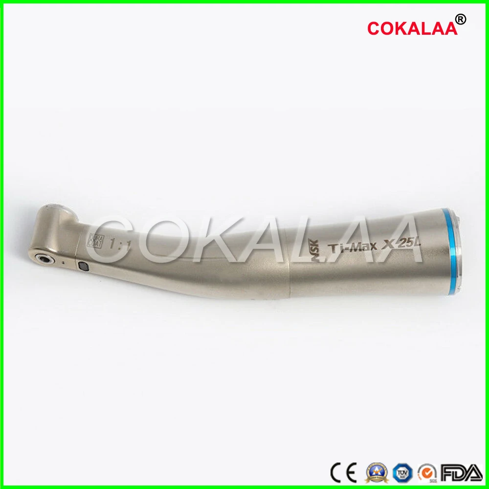 NSK Ti-MAX Dental Optic LED Contra Angel Handpiece X25L Type 1:1 increasing NSK Ti-MAX Dental Optic LED Contra Angel Handpiece X25L Type 1:1 increasing