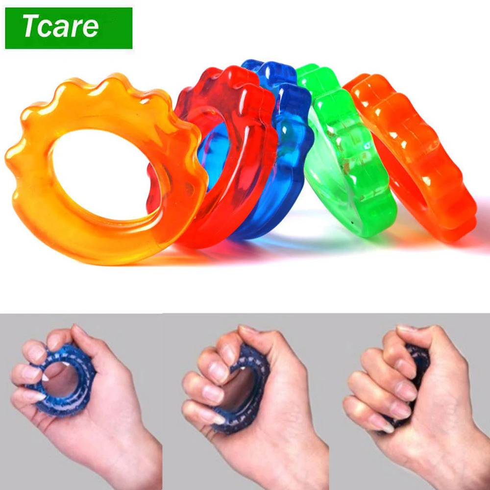 

1Pcs Hand Exerciser Rings PVC Rings Muscle Power Training Loops Expander Training Sport Exerciser Finger