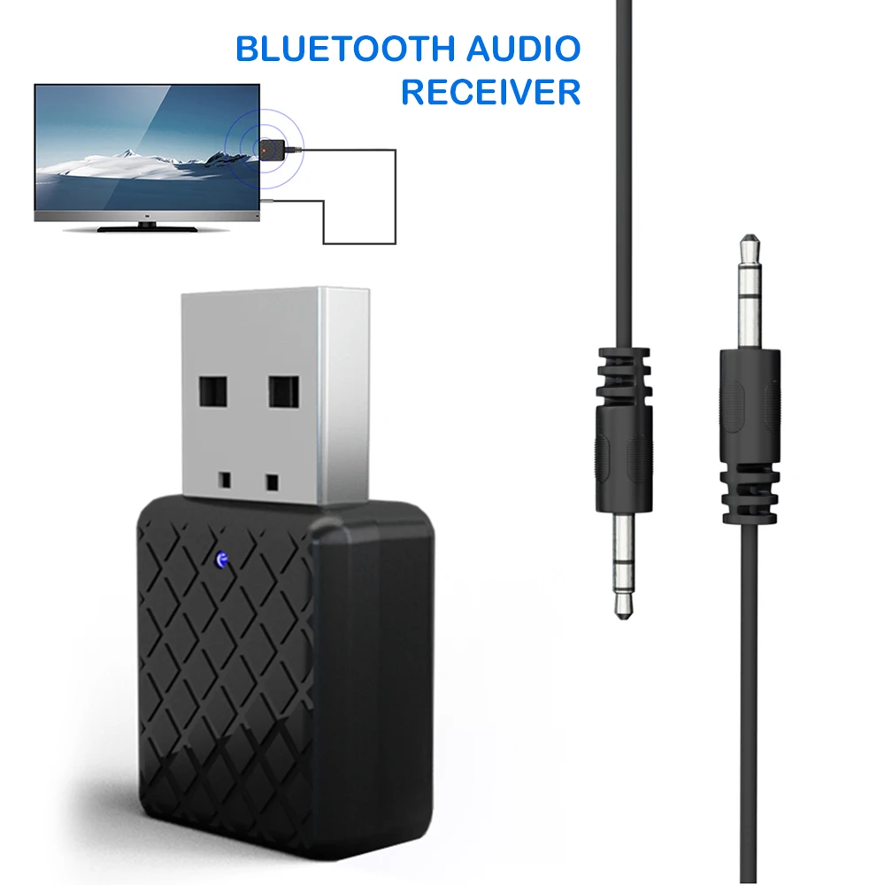 2 в 1 Bluetooth приемник и передатчик Bluetooth беспроводной адаптер аудио с 3,5 мм AUX аудио для домашнего ТВ MP3 ПК