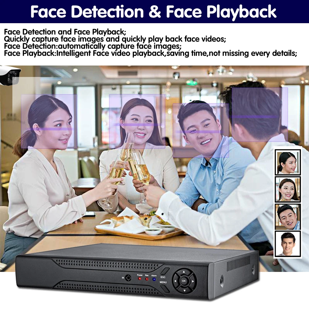 US $99.99 Face Detection H265 4ch 8ch 5mp Poe Network Video Recorder Surveillance Poe Nvr For Hd 5mp 1080p Ip Camera Poe 8023af Onvif