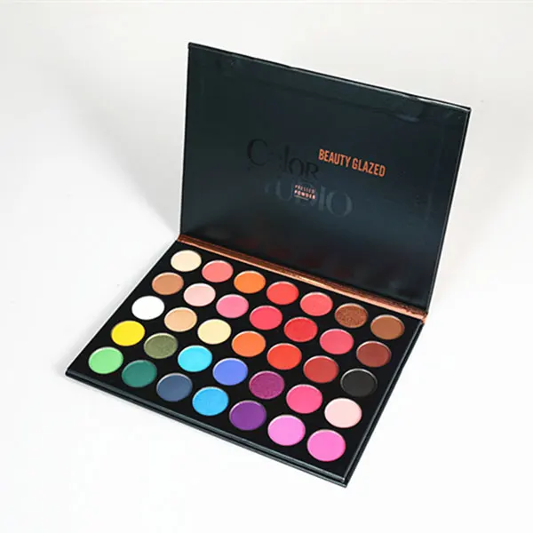 35 Color-B 35 цветов красоты глазурованная блестящая Палетка матовых теней мерцающий макияж палитра светящиеся несколько стилей палета де Сомбра - Цвет: 35 Color-B