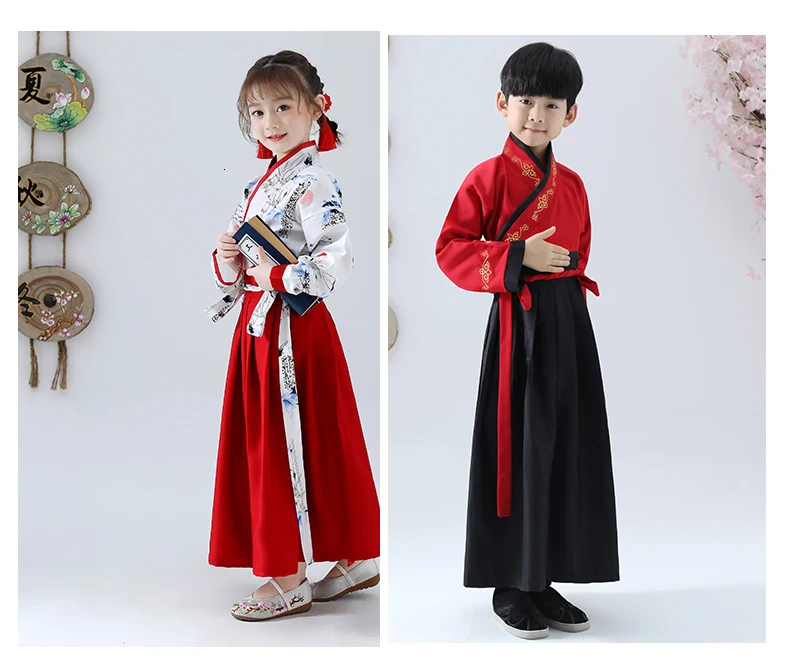 Кран Hanfu древний китайский костюм для детей платье династии Тан необычное народное платье Стиль танцевальный костюм фестиваль наряды сценический