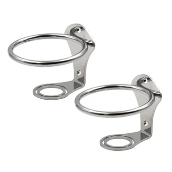 

2 Set 3.54'' Boat Ring Cup Drink Holder, Universal 316 Stainless Steel Drinks Holder for Marine Yacht