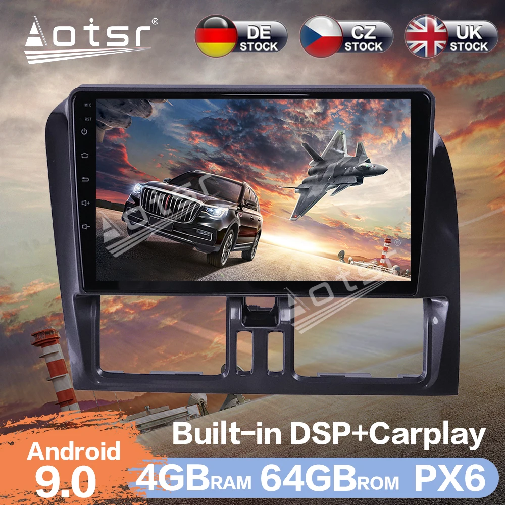 Aotsr Android 9.0 ОЗУ 4 ГБ Автомобильный Радио плеер GPS-навигация DSP автомобильный стерео