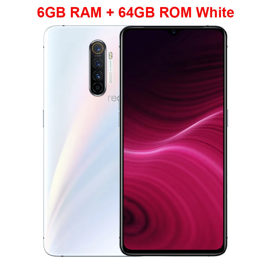 6GB 64GB WIHTE Мобильный телефон Realme X2 Pro, 6,5 дюймов, 90 Гц, жидкий экран, 6 ГБ+ 64 ГБ, Snapdragon 855 Plus, камера, МП, NFC, смартфон - Цвет: 6GB 64GB WIHTE