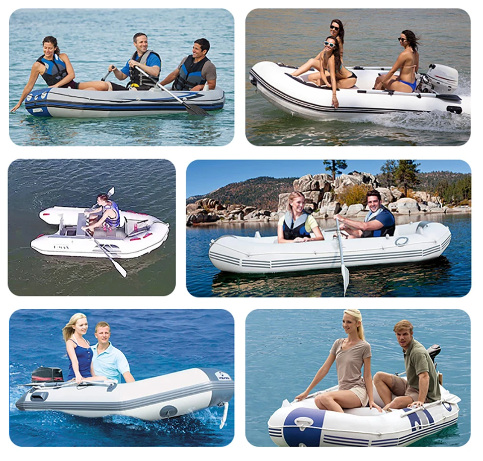 1 Person 175cm PVC Rowing Inflatable Boat Kayak Canoe Raft Dinghy Hovercraft Fishing Diving Ship Air Floor Professional