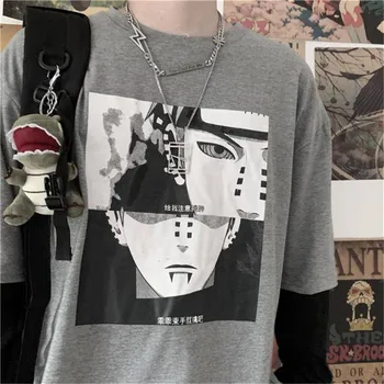 

Long Sleeve Loose T Shirt Funny Japan Cartoon Tshirt Cotton Naruto Tshirt Amine Print T-shirts Men Women Autumn Streetwear Males