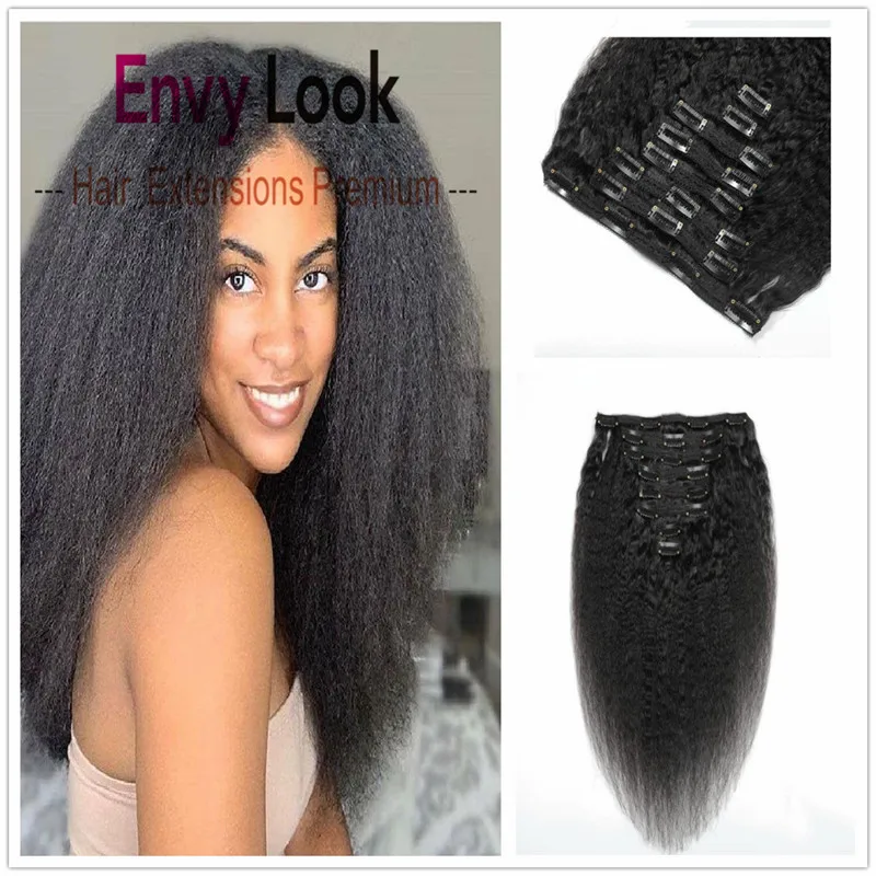 Натуральные Прямые бразильские волосы Envy Look 8 шт. 18 зажимов 120 г| |