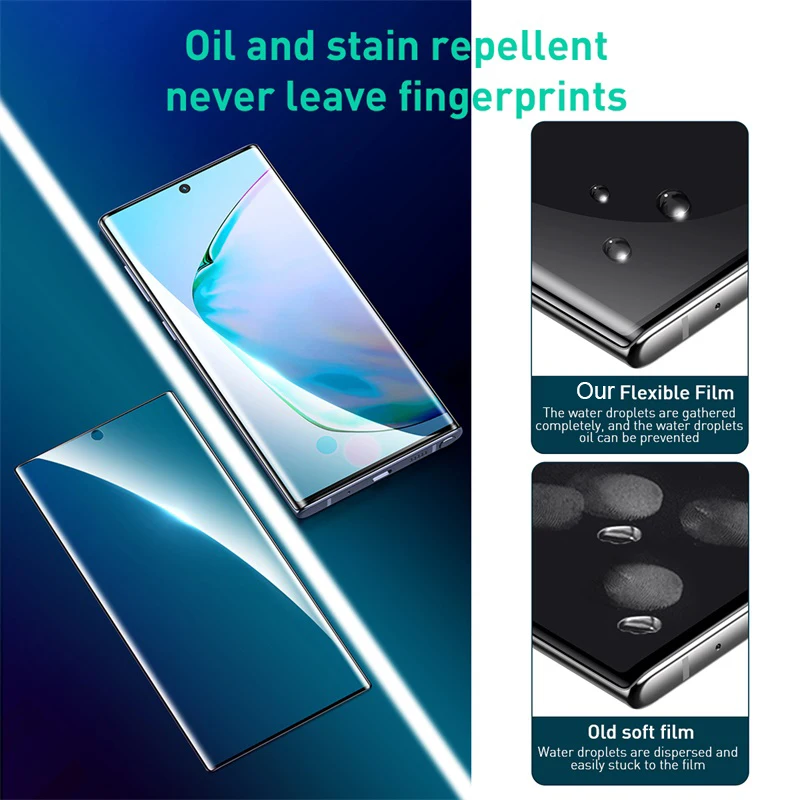 Пленка для полного покрытия для samsung galaxy note 10 plus протектор экрана на galax note10 plus pro note10plus защитная пленка не стекло