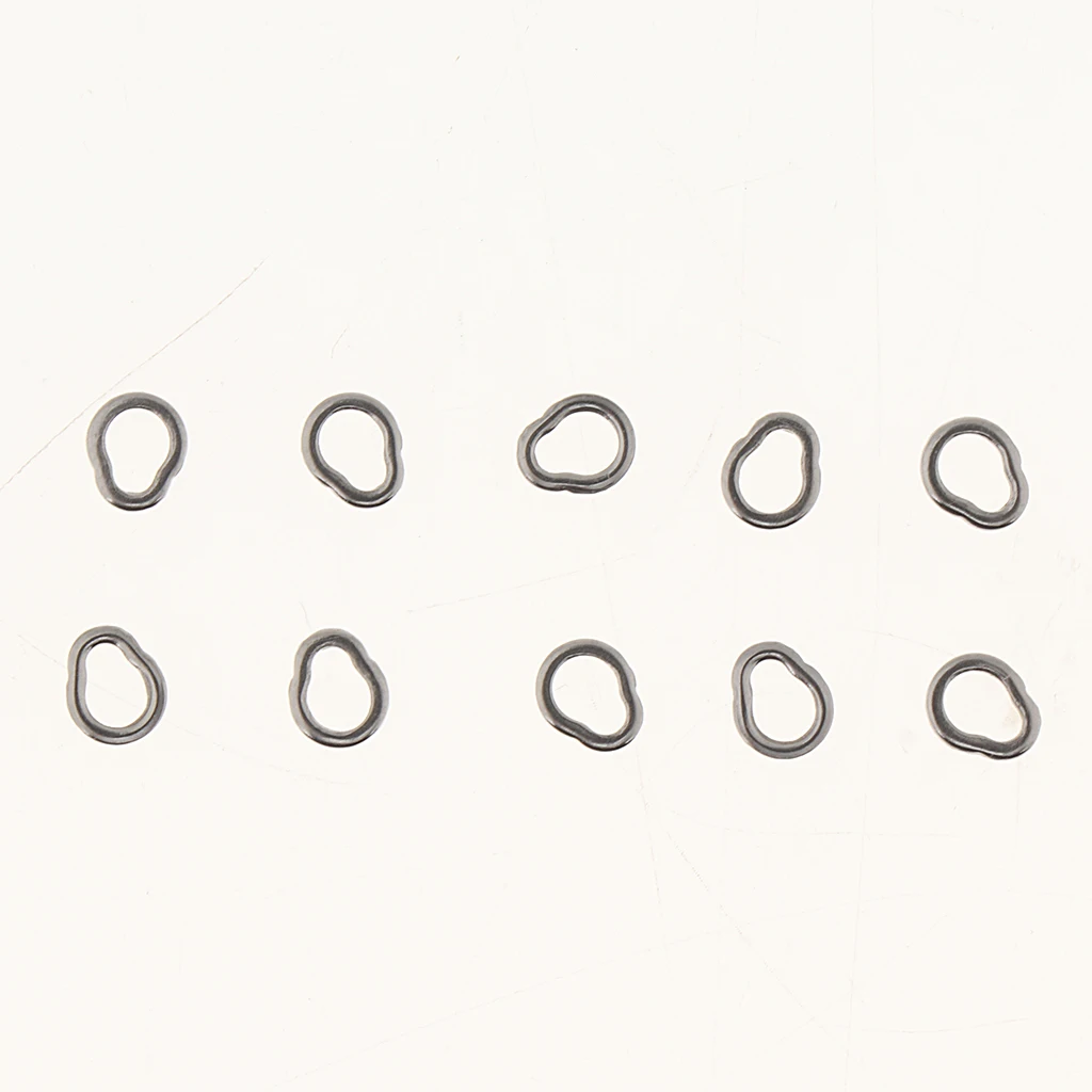 30pcs Stainless Steel Solid Rig Rings for Jigging, Assit Hooks Big Game