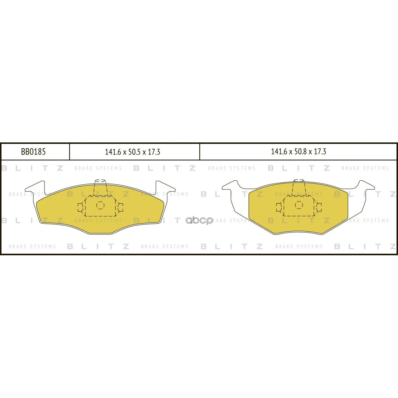 Колодки Тормозные Дисковые Vw Polo/Lupo 95-/Skoda Fabia 01- Blitz арт. BB0185