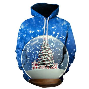 

Cute Christmas kid Fashion Comfortable 3D Hoodies Christmas Harajuku Autumn boy girl Men women 3D Hooded top Sweatshirt
