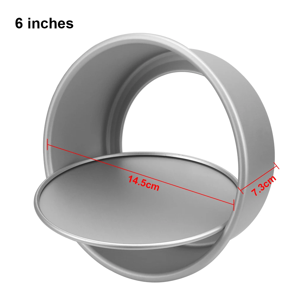 HOOMIN Anodization Cake Pan Anode Surface Removable Mousse Chiffon Cake Mold Dish Oven Baking Tools Bakeware Bakery Tools