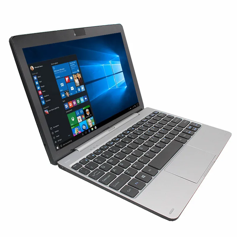 Tableta PC 2 en 1 de 10,1 pulgadas IPS, ultrafina, Windows 10, Quad core, con teclado de acoplamiento Pin, 1280x800, 2GB + 32GB, HDMI, compatible con sistema operativo de 32 bits