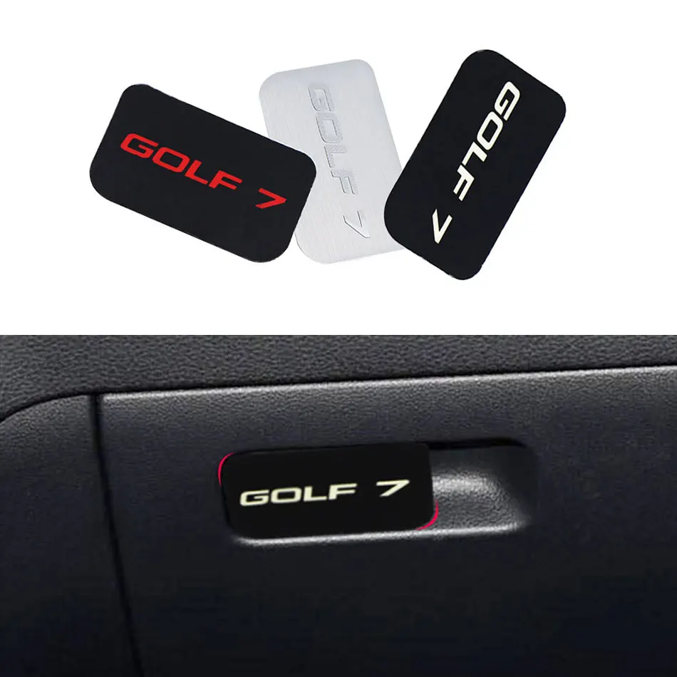 Interior Car Storage Glove Box Handle Cover Trim Sticker Fit for Volkswagen VW Golf 7 Mk7 2012- Accessories