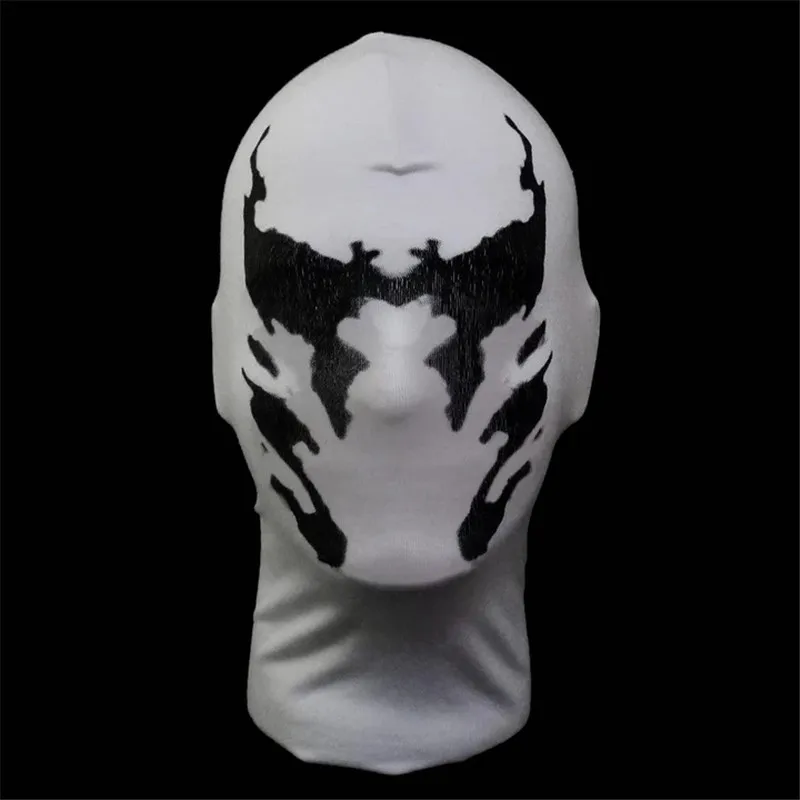 Новинка 2020 маска для Хэллоуина головной убор белая хлопковая Inkblot костюм на