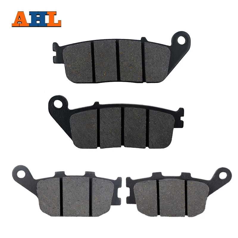 AHL Motorcycle Front Rear Brake Pads For HONDA VRX400T CBF500 VT1100 VTX1300 VR1300 Shadow FA196 FA174