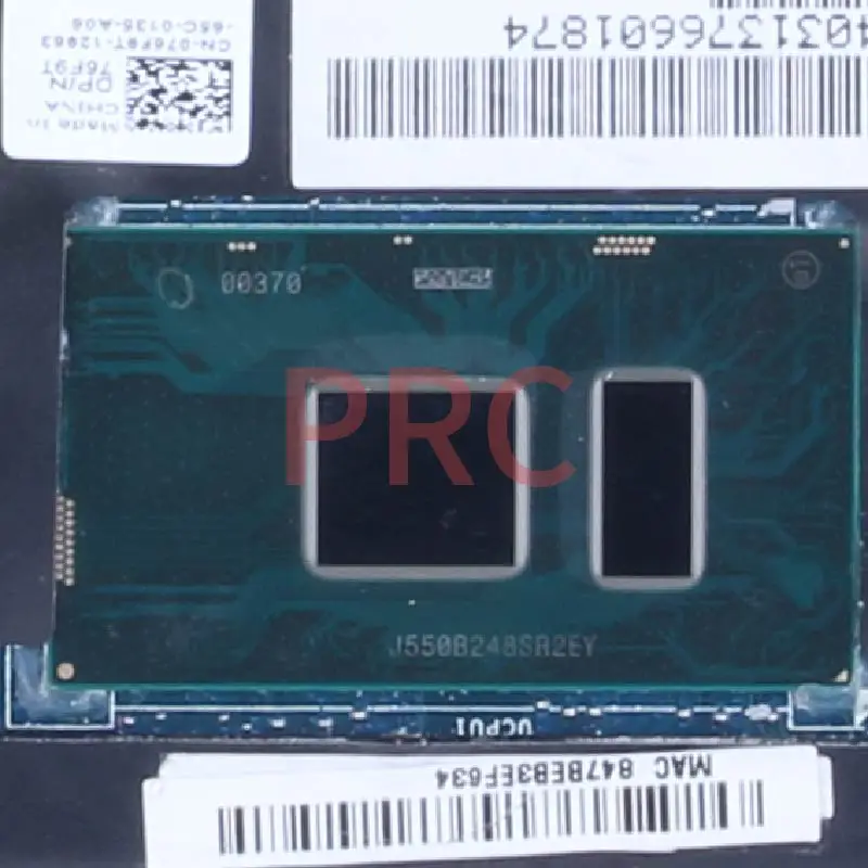 For DELL XPS 9350 I5-6200U Laptop Motherboard 076F9T LA-C881P