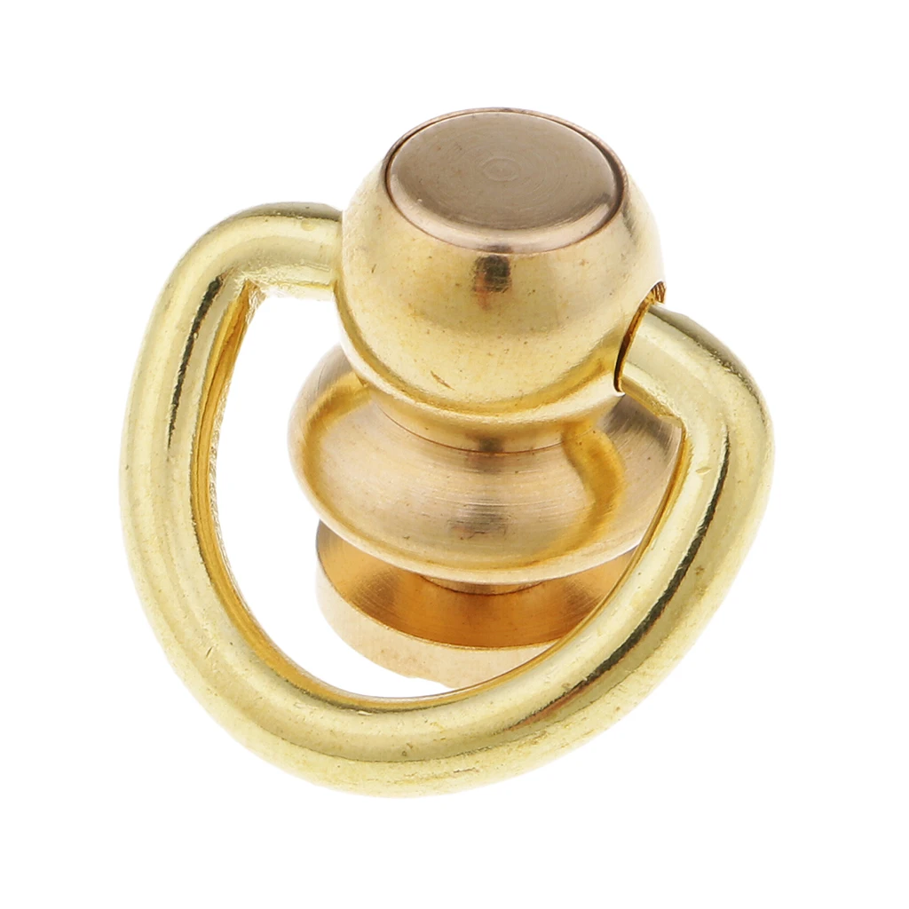 Brass Ball Post With D  Rivet Stud Chicago Buckle For Leather Craft Bag Belt