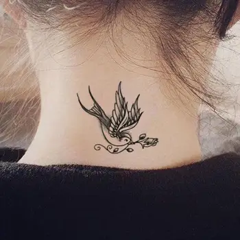

Cute Bird Temporary Tattoo Sticker Arm Fake Tattoo Waterproof Sleeve Paint Body Clavicle Sticker Transfer Ankle Fake Tattoo Z5N4