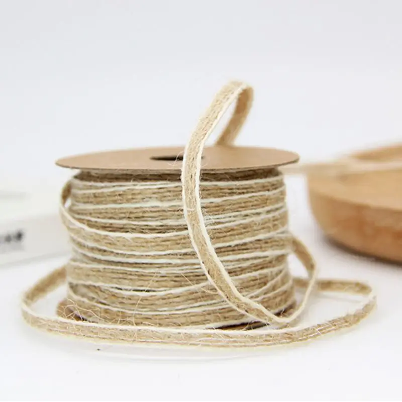 10m Vintage Natural Jute Twine Rope String Cord Wedding Party DIY Craft Burlap C63B